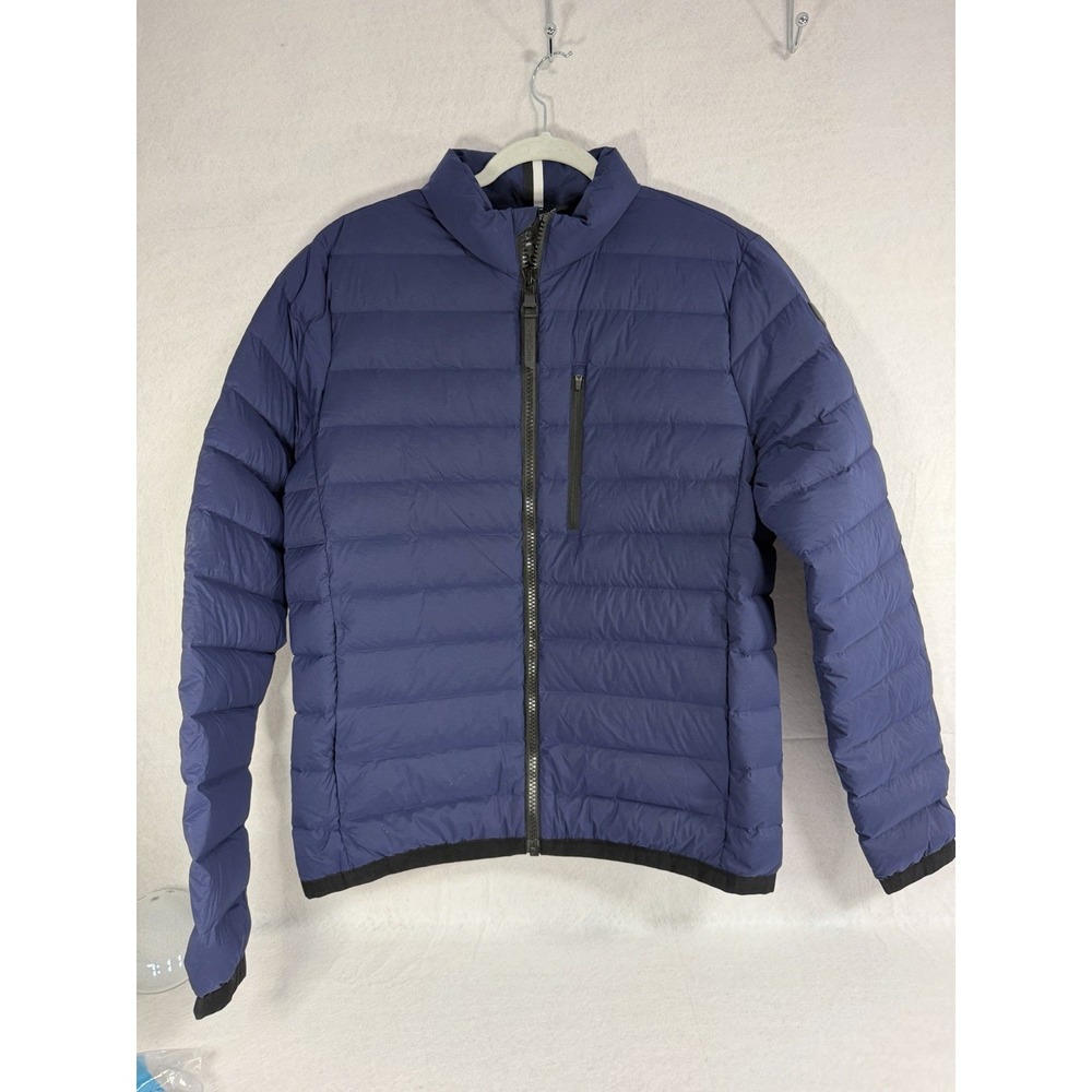 Rhoback Glide Down Jacket Men's Medium Fleet Navy Blue Puffer Coat EUC Golf